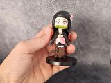 Anime Demon Slayer Nezuko 9 cm Karakter Figür Oyuncak Biblo 