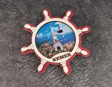 Magnet Gemi Dümen Kule Deniz Martı Buzdolabı Süsü Ahşap Magnet Mıknatıslı Hediyelik Eşya