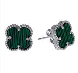 Yonca küpe 10 Mm 2024 yeni yüksek kalite 316 L takı Dört Yapraklı Yonca Klasik Logo lüks Kadın parti takı