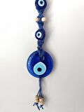 Cam Nazar Kötü Göz Kovucu Hand Made Ağaç Duvar Dekorasyonu Hasır Nazarlık Duvar Ağaç Ev Süsü