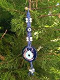 Cam Nazar Kötü Göz Kovucu Hand Made Ağaç Duvar Dekorasyonu Hasır Nazarlık Duvar Ağaç Ev Süsü