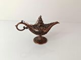 Alaaddin Sihirli Lamba Genie Lamp İbrik Biblo 7 cm Bakır Renk