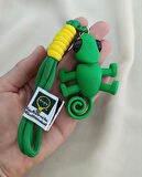 Anahtarlık Bukalamun Hayvan Araba Çanta Cüzdan Süsü Oyuncak Oynar Kafa Ayaklar En Yeni          