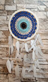 Düş Kapanı Makrome Dreamcatcher Nazar Boncuk Kuş Tüyü Rüya Kapanı Duvar Süsü Elişi