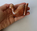 Ördek Oniks Taşı Biblo Mermer Onix Ev Ofis Dekor Masa Süsü 