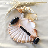 Roller Doğal Taş Siyah Oniks Yüz Masaj Aleti Roller Masaj Taşı Jade Roller