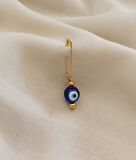 10 Adet 10 mm Maşallahlık İğneli Cam Nazar Boncuğu 