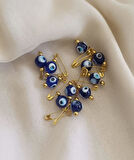 20 Adet 10 mm Maşallahlık İğneli Cam Nazar Boncuğu 