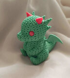 Ejderha 3D Örgü Desen Masa Araba Aksesuarı 7 cm Oyuncak Karakter Figür