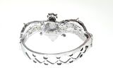 Hdmarketim Otantik Swarovski Taşlı Yarasa Kelepçe Metal Bileklik 5499