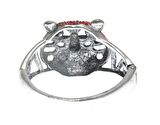 Hdmarketim Otantik Swarovski Taşlı Kaplan Kelepçe Metal Bileklik 5520