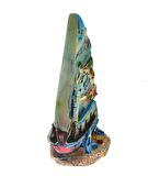 Hdmarketim Antalya Kemer Temalı Dekoratif Polyester Gemi Biblo 5921