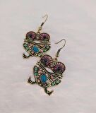 Hdmarketim Vintage Hürrem Sultan Otantik Sallantılı Küpe Kurbaga
