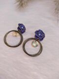 Hdmarketim Swarovski Taşlı Otantik Sallantılı Anadolu Doğa Temalı Küpe