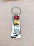 Hdmarketim Metal Anahtarlık Alanya Side Yazılı Atalya Görünümlü