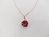Sultanit (Zultanit) Rose Gold Renk Bukalemun Zirkon Doğal Taşlı Kolye