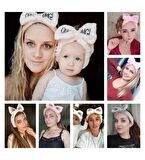 Fiyonklu OMG Mercan Peluş Saç Bandı Bandana Fuşya