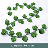 Yapay Sarmaşık Sarı Çizgili Yapay Çiçek Dekoru Obje 230cm 12 Adet