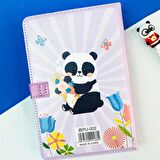 Panda Tasarımlı Kabartma Kapaklı Defter
