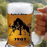 Taraftara Özel Boğa Tasarımlı Bira Bardağı