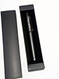 Kişiye Özel Premium Roller Kalem Füme Krom