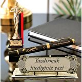 Kişiye Özel Ofis Hediye Seti-Oskar-Atatürk İmzalı Kalem- İsimlik
