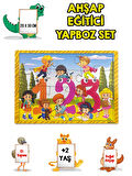 3 lü Set Eğitici Ahşap Yapboz Puzzle 12 Parçalı Oyuncak +2 Yaş Uzay - Sayılar - Arabalar