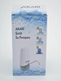 Akari Şarjlı Su Pompası (Usb Şarj Grişi-Şarj Lambası-Paslanmaz Çelik)