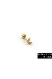 Altın Hilal Figürlü  Tragus Küpe