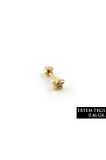 Altın Yıldız Figürlü Tektaş Tragus Küpe