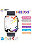 Akıllı Saat Hello Watch 3 Plus Amoled 3 Kordon Ultra 49mm Şarj Pusula 4gb Akıllı Saat