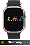 Watch Ultra Hello 3 Plus Amoled 4gb Hafıza Özellikli Akıllı Saat Tüm Telefonlara Uyumlu Smartwatch