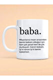 Babalar günü baba iyi ki benim babamsin yazılı kupa