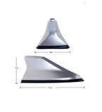 Hyundai Tucson Uyumlu Gümüş Gri (Silikonlu) Shark Balina Anten