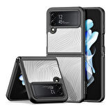Dux Ducis Z Flip4 5G Aimo Series Buzlu Sert Pc-Tpu Kılıf-(5775)