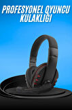 Kulaklığı Kulak Üstü Kablolu Kulaklık Mikrofonlu Anc Özelliği