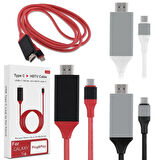 Usb 3.1 Type-C Hdtv Hdmı 4K 30Hz Uhd Kablo 2M-(5775)