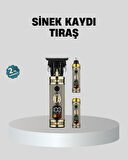 T Bıçaklı Profesyonel Saç Ve Sakal Düzeltici – 8 Kılavuz Tarağı 2’Si 1 Arada Burun Ve Sakal Trimmer