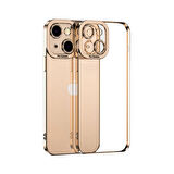 Ally Series 13 Mini 5.4Inç Kılıf Renkli Kenar Lazer Çerçeveli Silikon Kılıf-(5775)