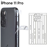 İphone 11 5.8 Hidrojel Hayalet Yan Alt Üst Kamera Kaplama Film-(5775)