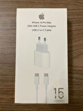 KRAL iphone 15/15PRO/15 Pro Max/15 Plus Uyumlu 35W Hızlı Şarj Cihazı Type-C iphone Şarj Kablosu Set