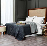 Çift Kişilik Düz Pamuklu Battaniye çift taraflı  200 x 220