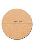 Ahşap Supla Levha 12 Adet 3 Mm Ham Mdf 30 Cm Çap Yuvarlak Servis Altı Supla