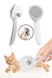 Hibritplus Otomatik Tuşlu Kedi Köpek Pet Temizleme Tarak