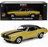 Highway 61 – 1:18 1969 Chevrolet Camaro Z28 “Pawn Stars” Diecast Model Araba- Synoverse Kitap Hediye