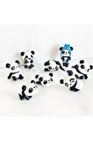 Panda Set 7 Parça Teraryum Obje Minyatür Obje Teraryum Aksesuar Teraryum Süsü