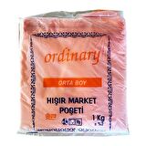 Ordinary Turuncu Market Poşeti Torbası - Hışır Atlet Poşet - Orta Boy - 26 x 50 Cm. - 1 Kg.
