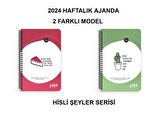 2024 Haftalık Ajanda(2 adet) Dünyanın En tatlısı -Dikenime Katlansın 13x19,5