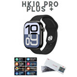 Watch 10 Series HK10 Pro+ Plus Amoled G-Sensör Akıllı Saat Çift Kordon Yapay Zeka Kulaklık Eşleme