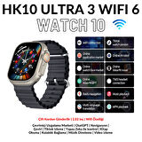 HK10 Ultra 3 Wifi 6 Amoled 2.02INÇ Yapay Zeka Destekli Uygulama Kasası Tiktok 4 Çekirdekli Chatgpt